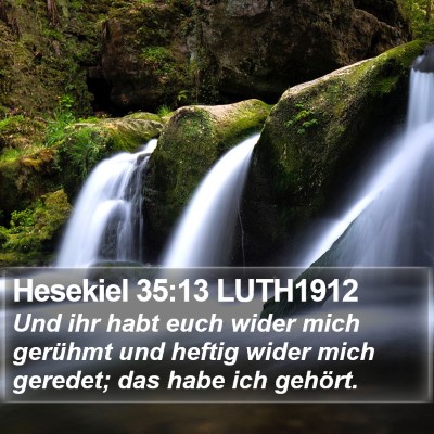 Hesekiel 35:13 LUTH1912 Bible Verse Image