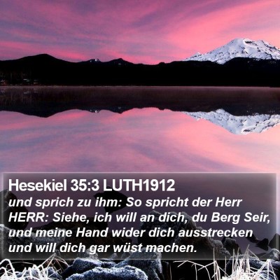Hesekiel 35:3 LUTH1912 Bible Verse Image