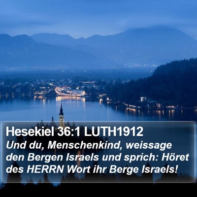 Hesekiel 36:1 LUTH1912 Bible Verse Image