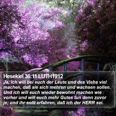 Hesekiel 36:11 LUTH1912 Bible Verse Image