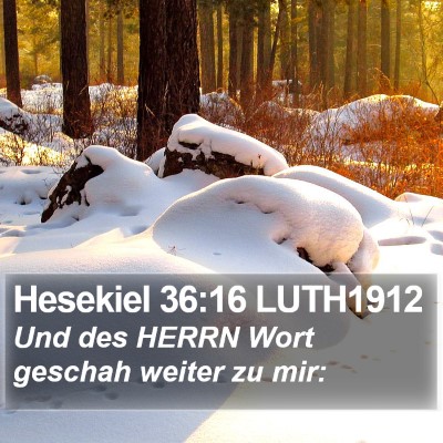 Hesekiel 36:16 LUTH1912 Bible Verse Image