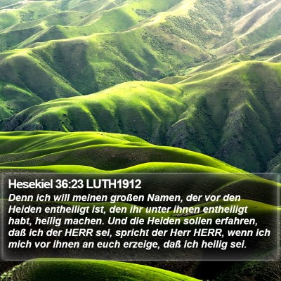 Hesekiel 36:23 LUTH1912 Bible Verse Image