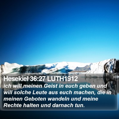 Hesekiel 36:27 LUTH1912 Bible Verse Image