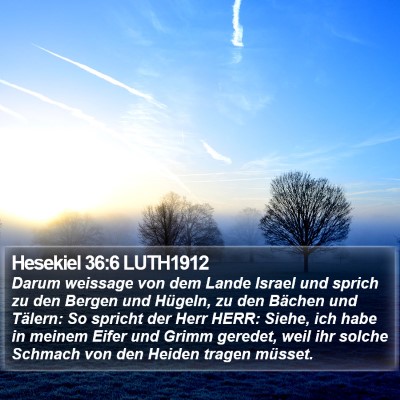 Hesekiel 36:6 LUTH1912 Bible Verse Image