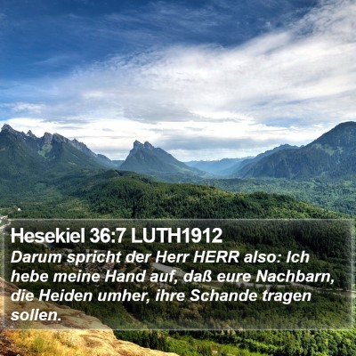 Hesekiel 36:7 LUTH1912 Bible Verse Image