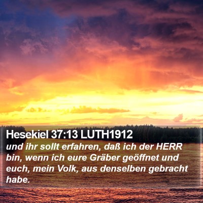 Hesekiel 37:13 LUTH1912 Bible Verse Image