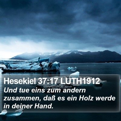 Hesekiel 37:17 LUTH1912 Bible Verse Image