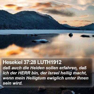 Hesekiel 37:28 LUTH1912 Bible Verse Image
