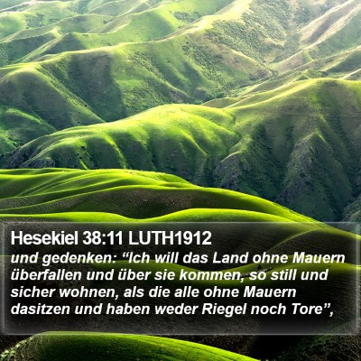 Hesekiel 38:11 LUTH1912 Bible Verse Image