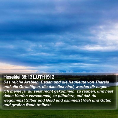 Hesekiel 38:13 LUTH1912 Bible Verse Image