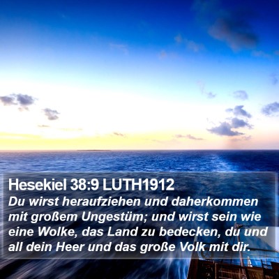Hesekiel 38:9 LUTH1912 Bible Verse Image