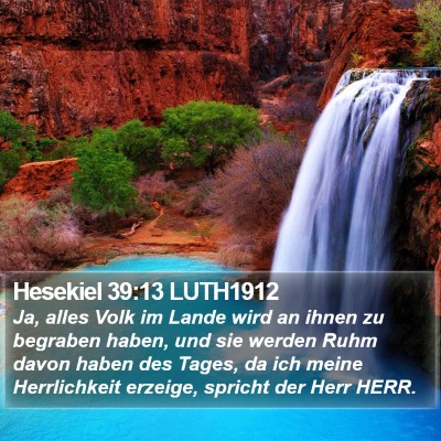Hesekiel 39:13 LUTH1912 Bible Verse Image
