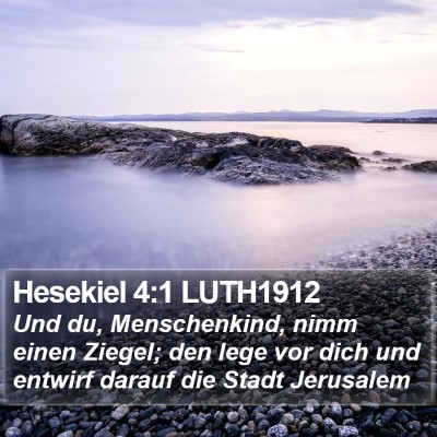Hesekiel 4:1 LUTH1912 Bible Verse Image