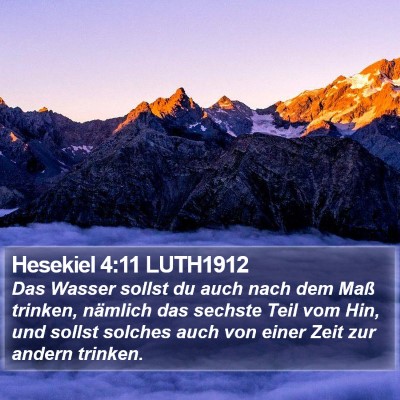 Hesekiel 4:11 LUTH1912 Bible Verse Image