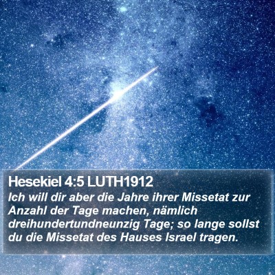 Hesekiel 4:5 LUTH1912 Bible Verse Image