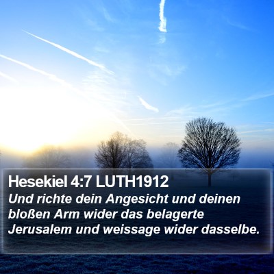 Hesekiel 4:7 LUTH1912 Bible Verse Image