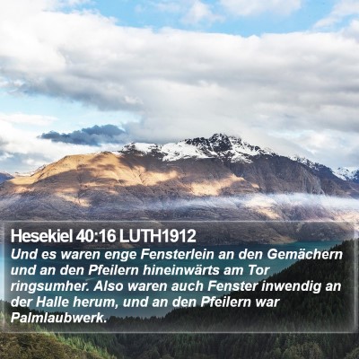 Hesekiel 40:16 LUTH1912 Bible Verse Image