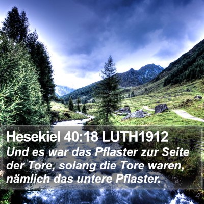 Hesekiel 40:18 LUTH1912 Bible Verse Image