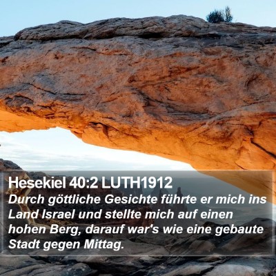Hesekiel 40:2 LUTH1912 Bible Verse Image