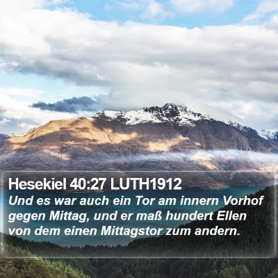 Hesekiel 40:27 LUTH1912 Bible Verse Image