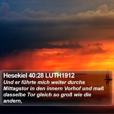 Hesekiel 40:28 LUTH1912 Bible Verse Image