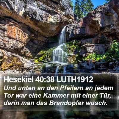 Hesekiel 40:38 LUTH1912 Bible Verse Image