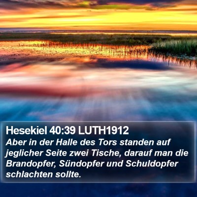 Hesekiel 40:39 LUTH1912 Bible Verse Image