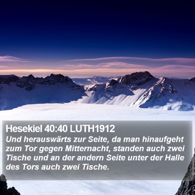 Hesekiel 40:40 LUTH1912 Bible Verse Image