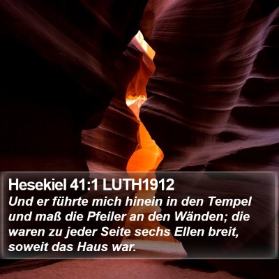 Hesekiel 41:1 LUTH1912 Bible Verse Image