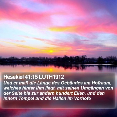 Hesekiel 41:15 LUTH1912 Bible Verse Image