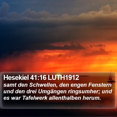 Hesekiel 41:16 LUTH1912 Bible Verse Image
