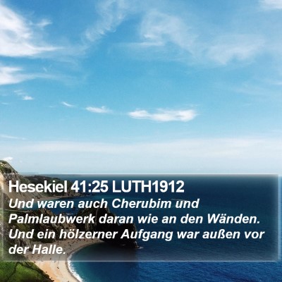 Hesekiel 41:25 LUTH1912 Bible Verse Image