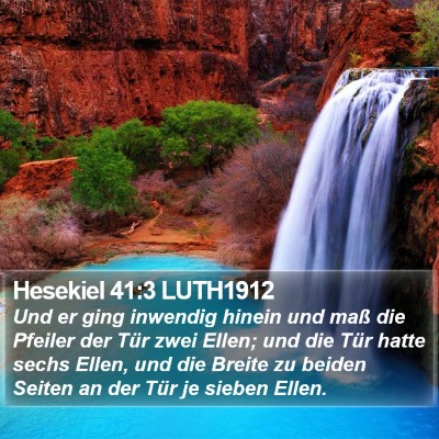 Hesekiel 41:3 LUTH1912 Bible Verse Image