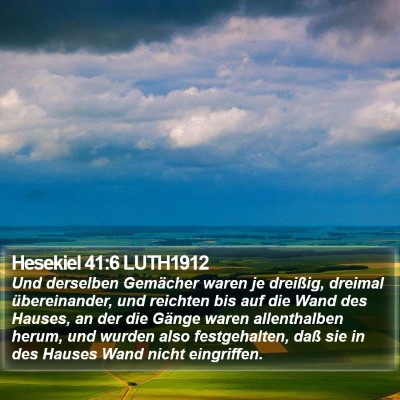 Hesekiel 41:6 LUTH1912 Bible Verse Image