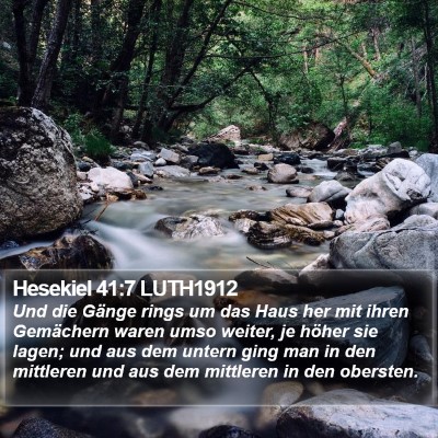 Hesekiel 41:7 LUTH1912 Bible Verse Image