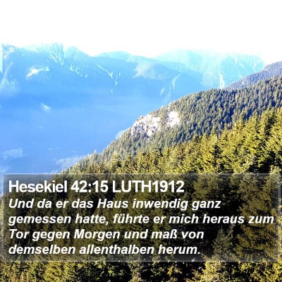 Hesekiel 42:15 LUTH1912 Bible Verse Image