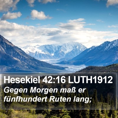 Hesekiel 42:16 LUTH1912 Bible Verse Image