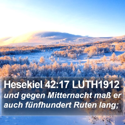 Hesekiel 42:17 LUTH1912 Bible Verse Image