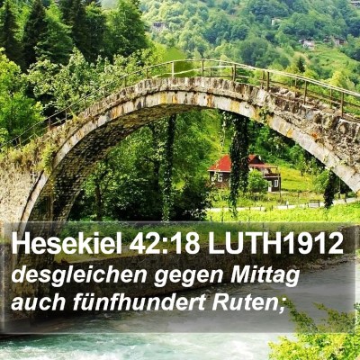 Hesekiel 42:18 LUTH1912 Bible Verse Image