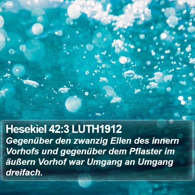 Hesekiel 42:3 LUTH1912 Bible Verse Image