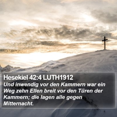 Hesekiel 42:4 LUTH1912 Bible Verse Image