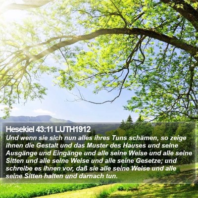 Hesekiel 43:11 LUTH1912 Bible Verse Image