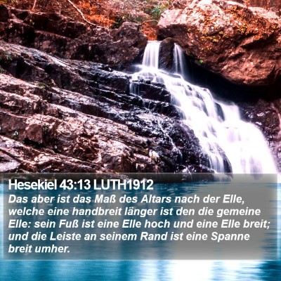 Hesekiel 43:13 LUTH1912 Bible Verse Image