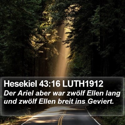 Hesekiel 43:16 LUTH1912 Bible Verse Image