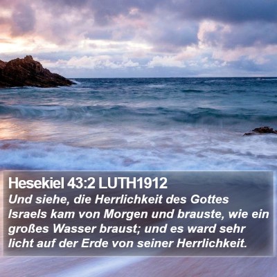 Hesekiel 43:2 LUTH1912 Bible Verse Image