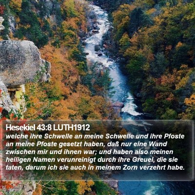 Hesekiel 43:8 LUTH1912 Bible Verse Image