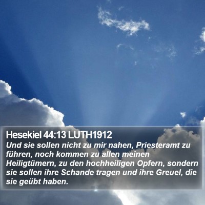 Hesekiel 44:13 LUTH1912 Bible Verse Image