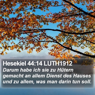 Hesekiel 44:14 LUTH1912 Bible Verse Image