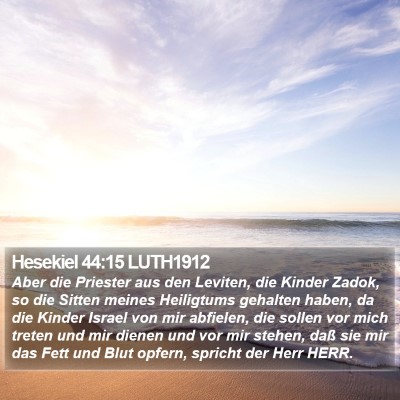 Hesekiel 44:15 LUTH1912 Bible Verse Image