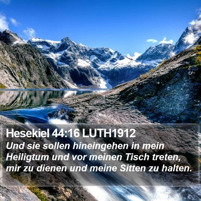 Hesekiel 44:16 LUTH1912 Bible Verse Image